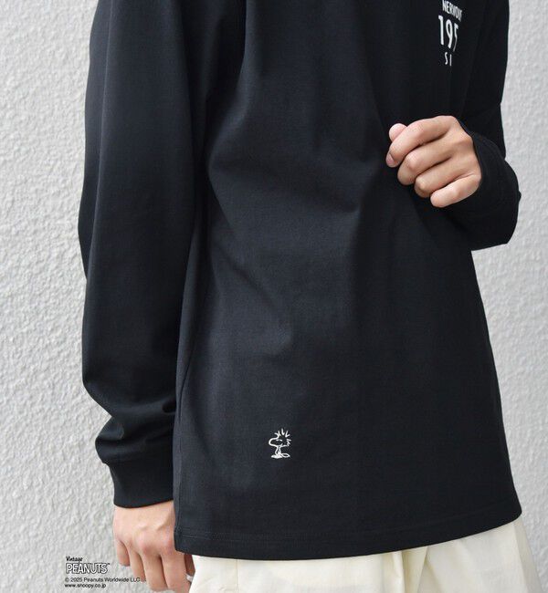 SHIPS any「SHIPS any: SNOOPY コラボ 75th グラフィック プリント Tシャツ(ロンT)◆」|Tシャツ・カットソー|