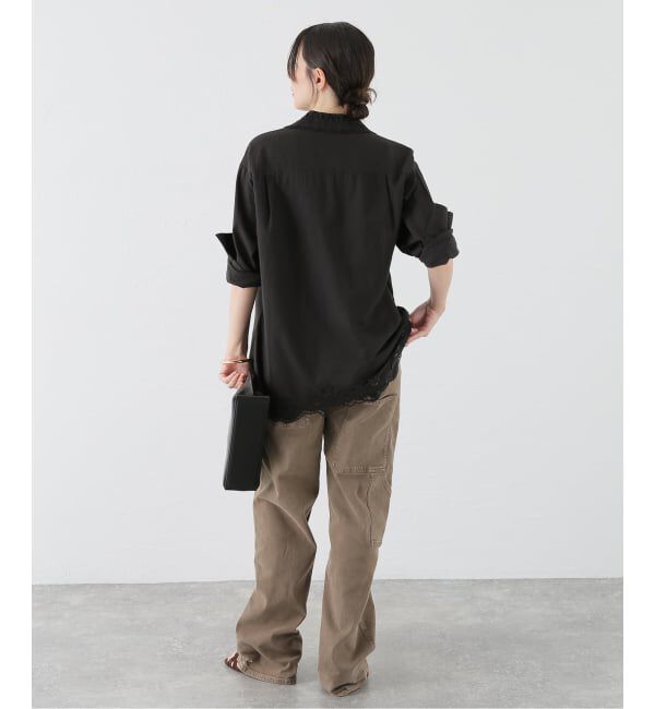 journal standard L'essage「TIBI/ティビ GARMENT WASH STRETCH TWILL SLOUCHY パンツ T000GL3284」|デニム|