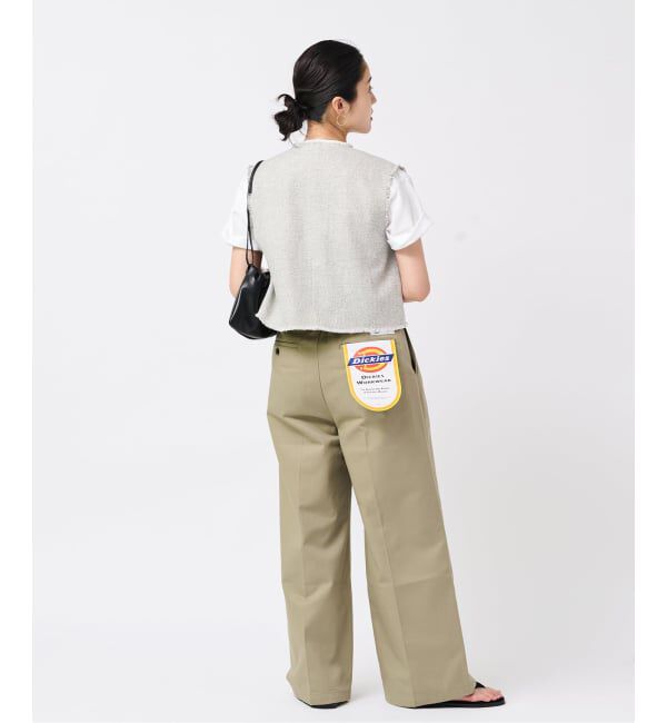 journal standard L'essage「GIOLICA ツイードメッシュノーカラーベスト」|ベスト・ジレ|
