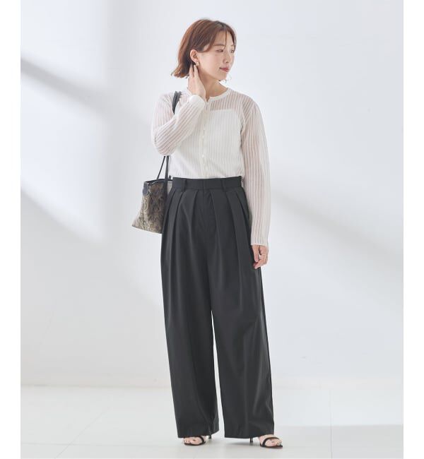 journal standard L'essage「《追加/撥水/UVカット/手洗い可》WATER REPELLENT/UVカットパンツ」|スラックス|