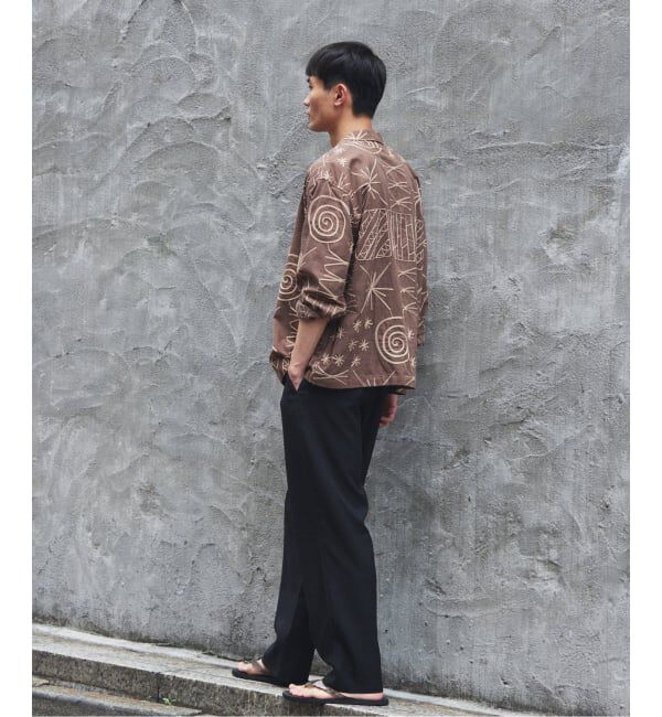 JOURNAL STANDARD relume「《予約》ランダムパターン 刺繍 オープンカラーシャツ」|シャツ・ブラウス|