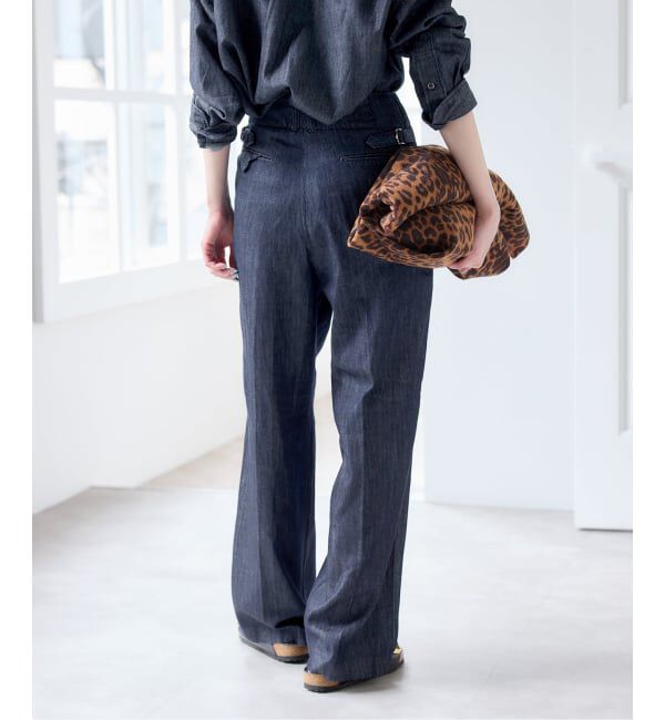 U by SPICK&SPAN「セルローススラックスデニム」|デニム|