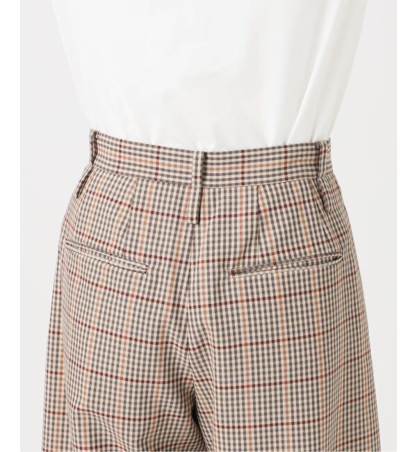 Glyph「《予約 / 一部店舗+WEB限定》Checked Barrel-leg Trousers」|スラックス|