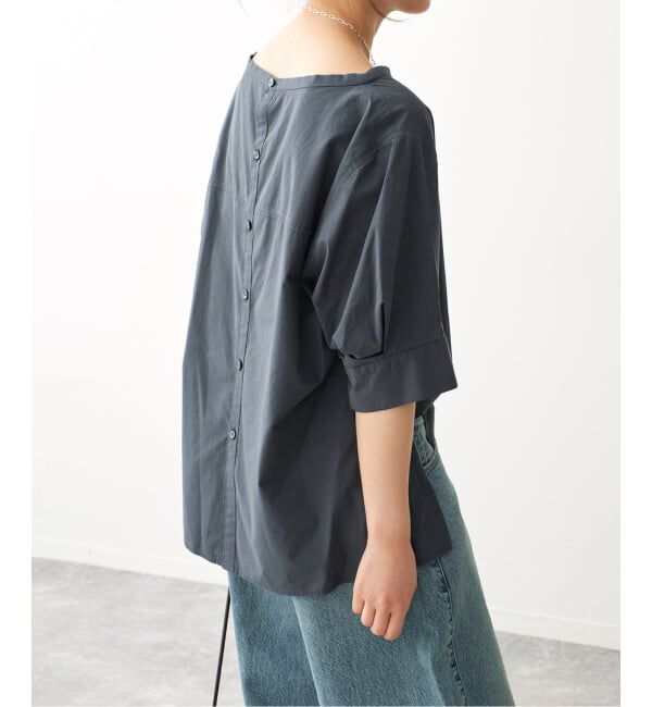 Spick and Span「スタンドカラーバックボタンブラウス」|シャツ・ブラウス|