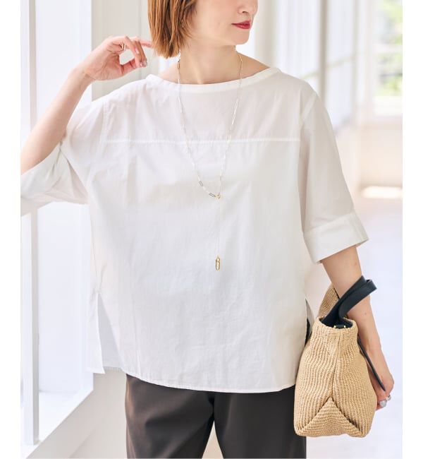 Spick and Span「スタンドカラーバックボタンブラウス」|シャツ・ブラウス|