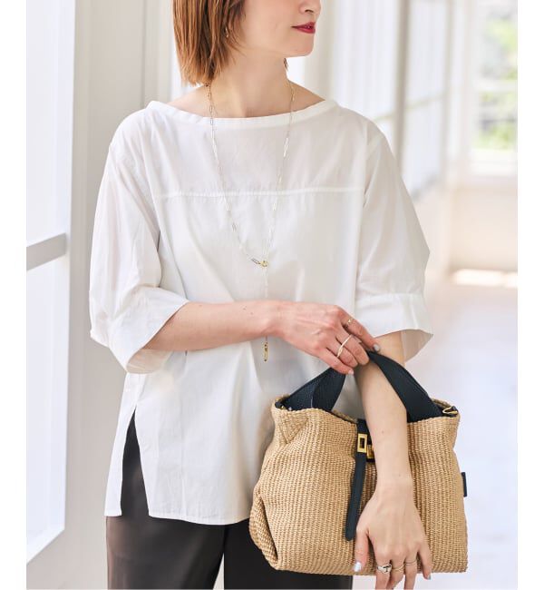 Spick and Span「スタンドカラーバックボタンブラウス」|シャツ・ブラウス|