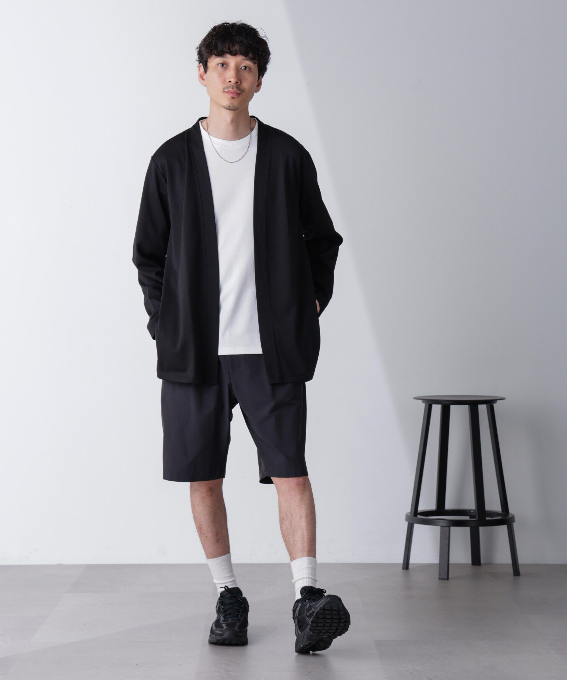 NANO universe「ダブルジャージー着流しカーディガン 24AW」|Tシャツ・カットソー|