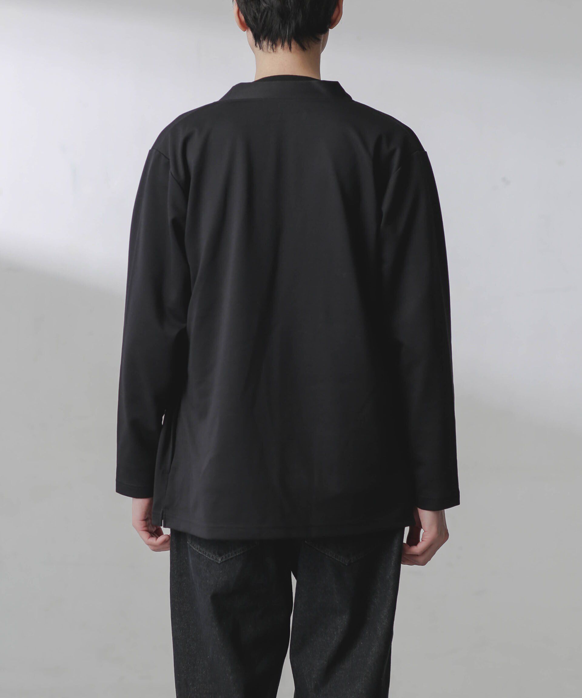 NANO universe「ダブルジャージー着流しカーディガン 24AW」|Tシャツ・カットソー|