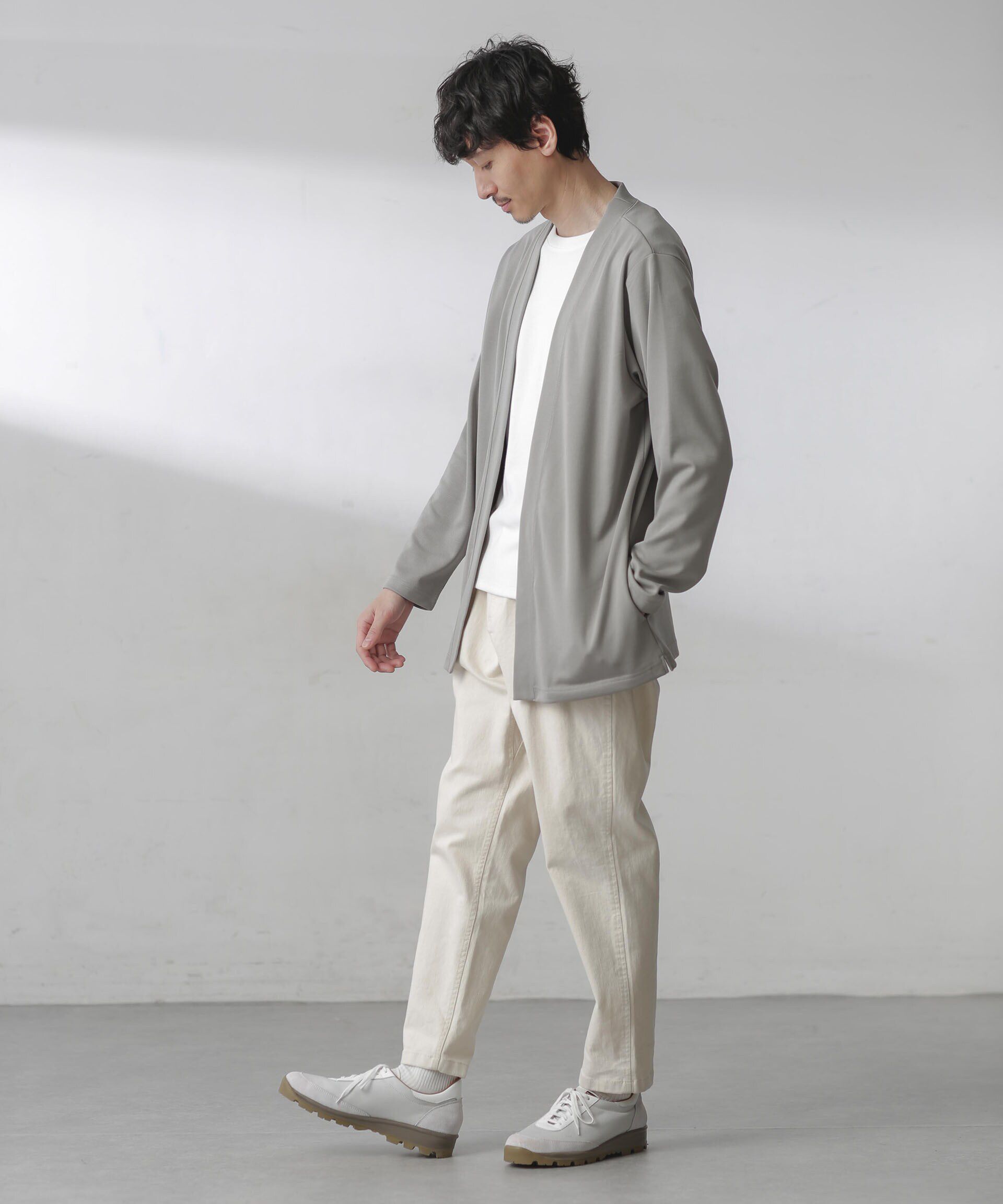 NANO universe「ダブルジャージー着流しカーディガン 24AW」|Tシャツ・カットソー|