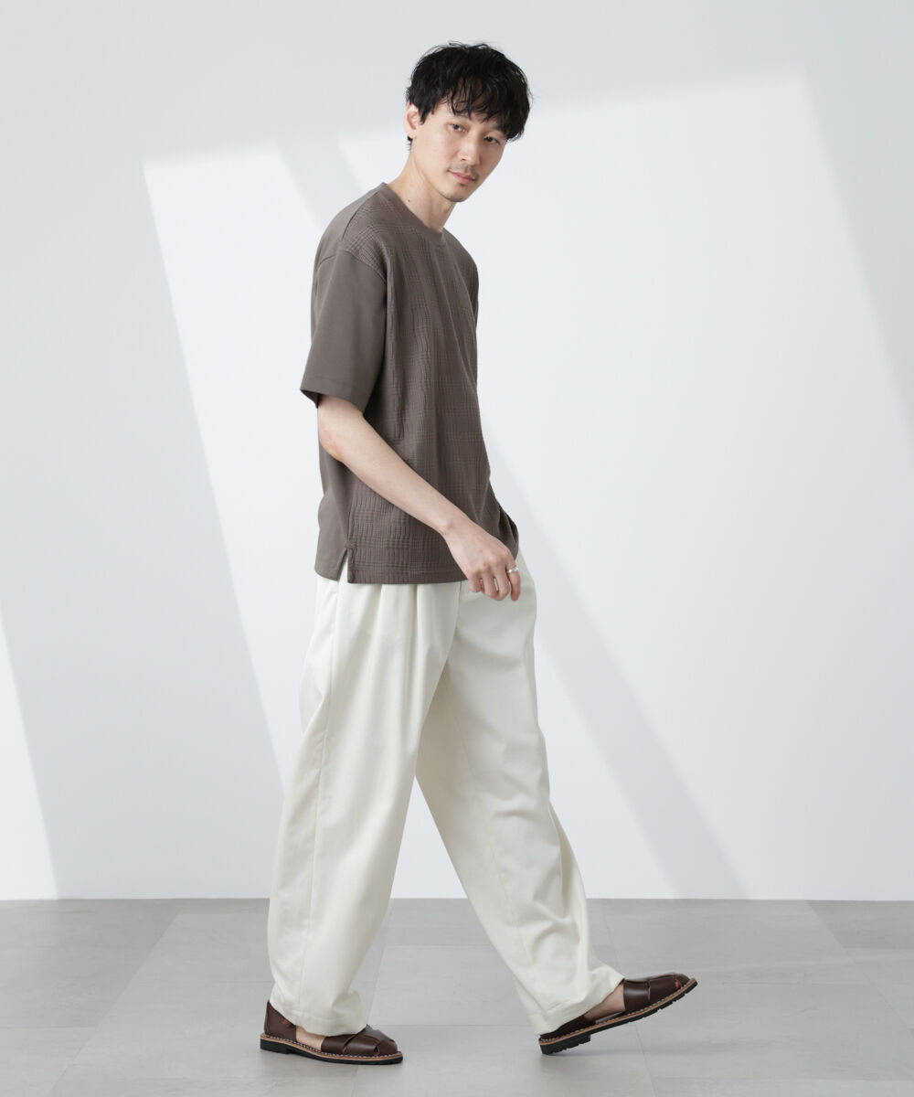 nano･universe「リンクスジャガードコンビTシャツ」|Tシャツ・カットソー|