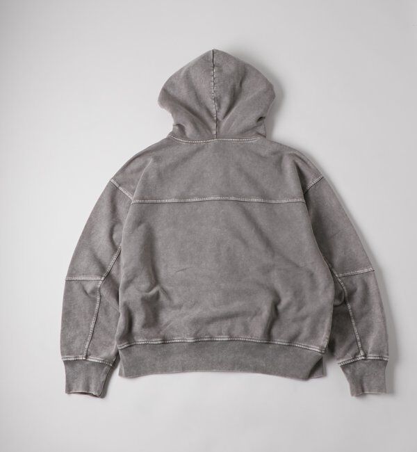  「【UNISEX】KOOKY'N ケミカルスタッズ切り替えジップパーカー」|パーカー|