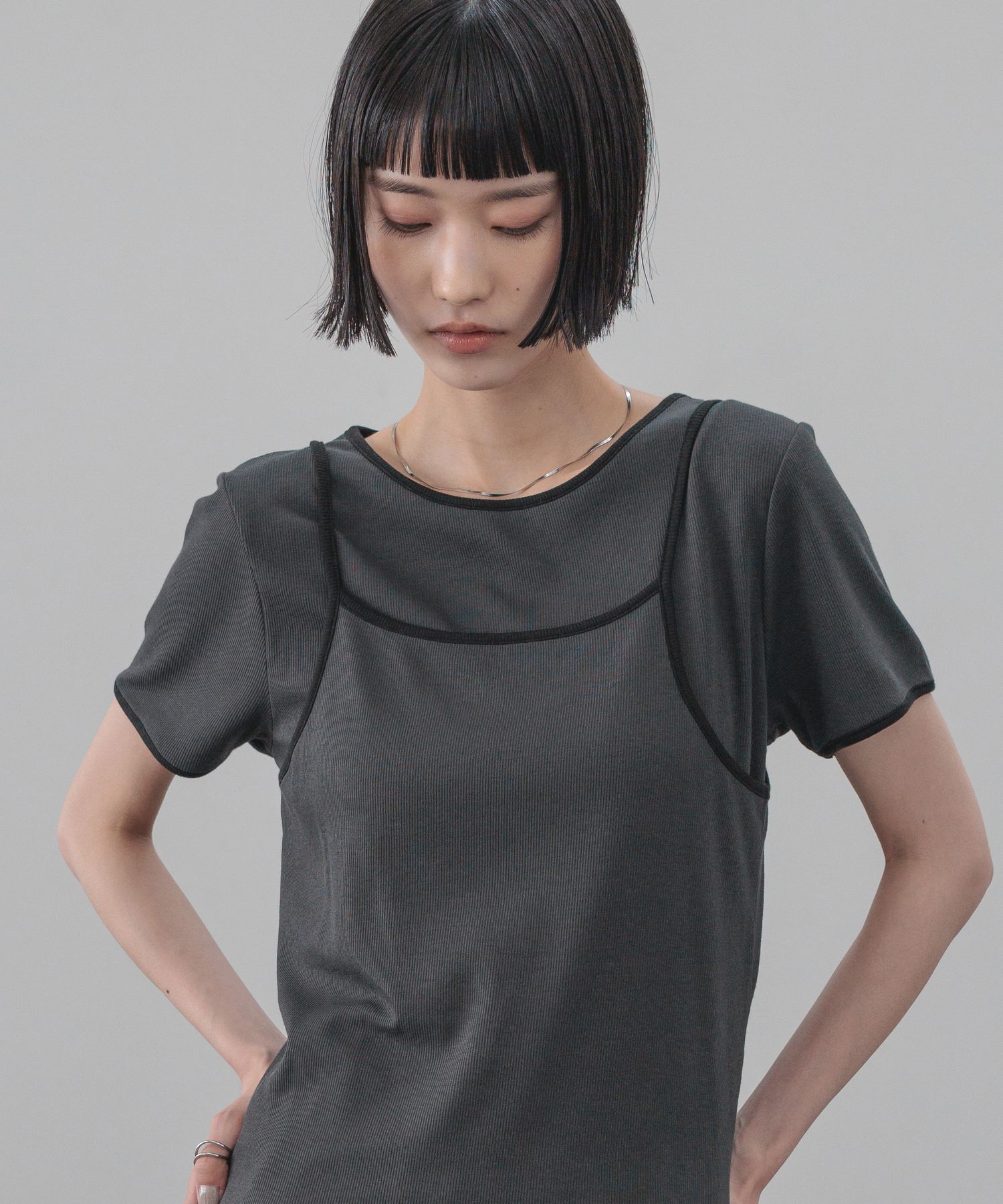 LOWRYS FARM「ハイショク２ＰプルオーバーＳＳ」|Tシャツ・カットソー|