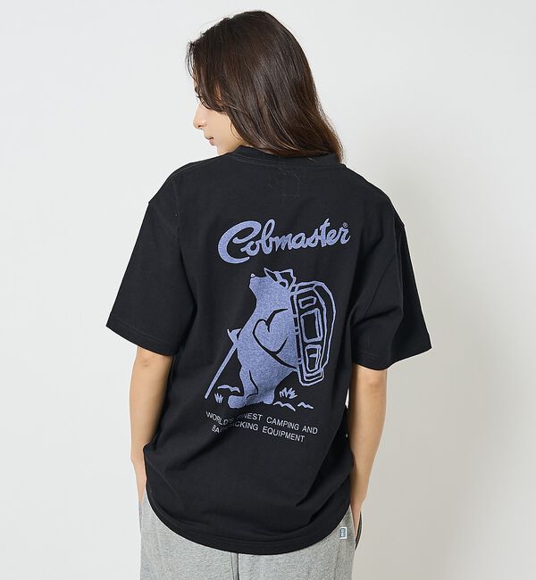 ABAHOUSE「【COBMASTER / コブマスター】バックプリントBASIC Tシャツ/ユニ」|Tシャツ・カットソー|ブラック