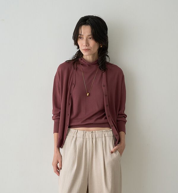 qualite「テンセルウールカシュクールカーディガン【予約】」|カーディガン|