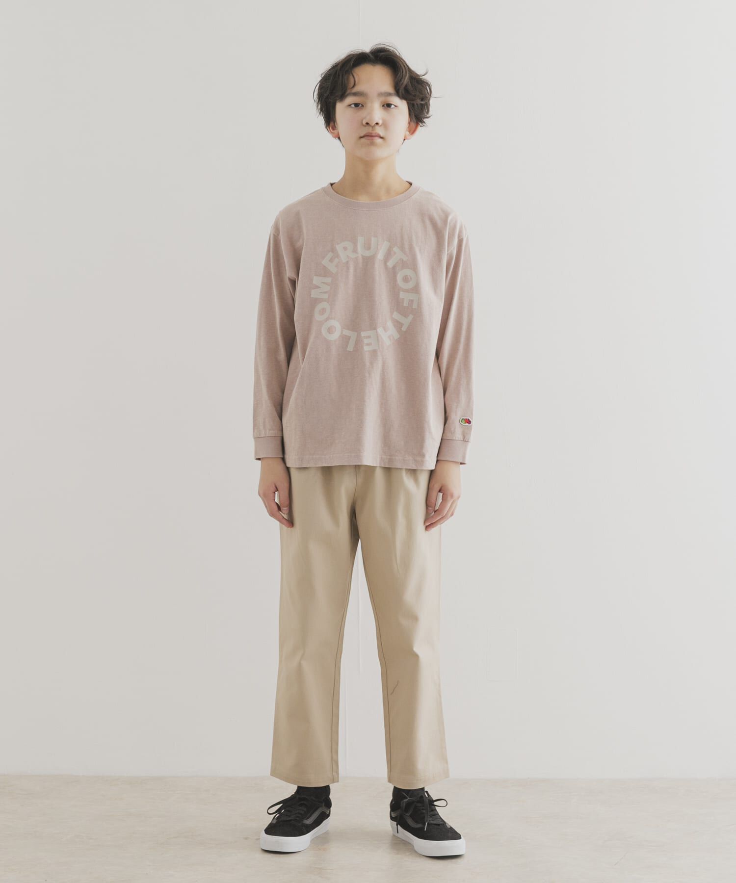 URBAN RESEARCH DOORS「『別注』FRUIT OF THE LOOM&times;DOORS　サークルロゴ長袖Tシャツ(KIDS)」|その他|