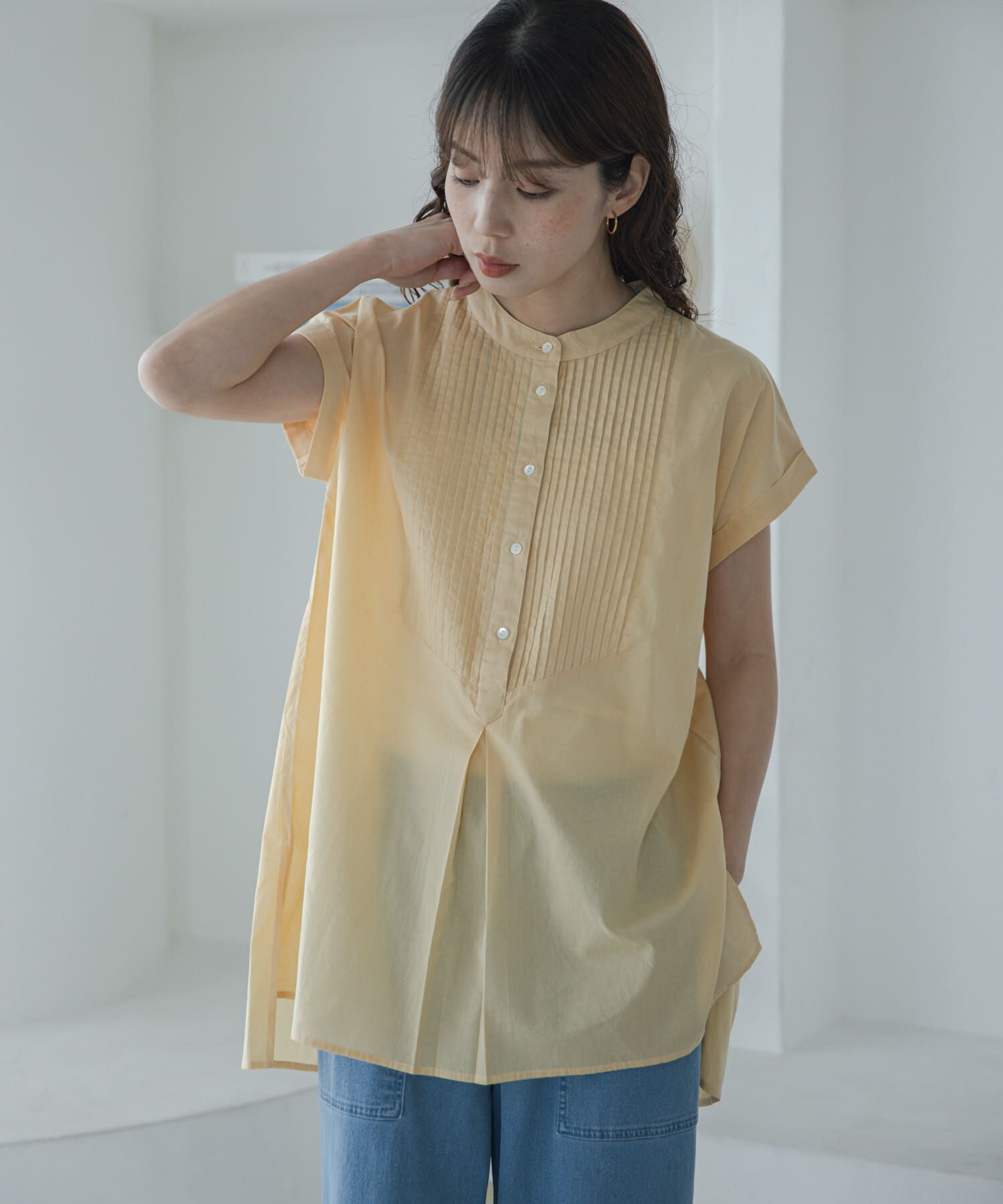 Sonny Label 「エアリーコットンピンタックドレスシャツ」|シャツ・ブラウス|