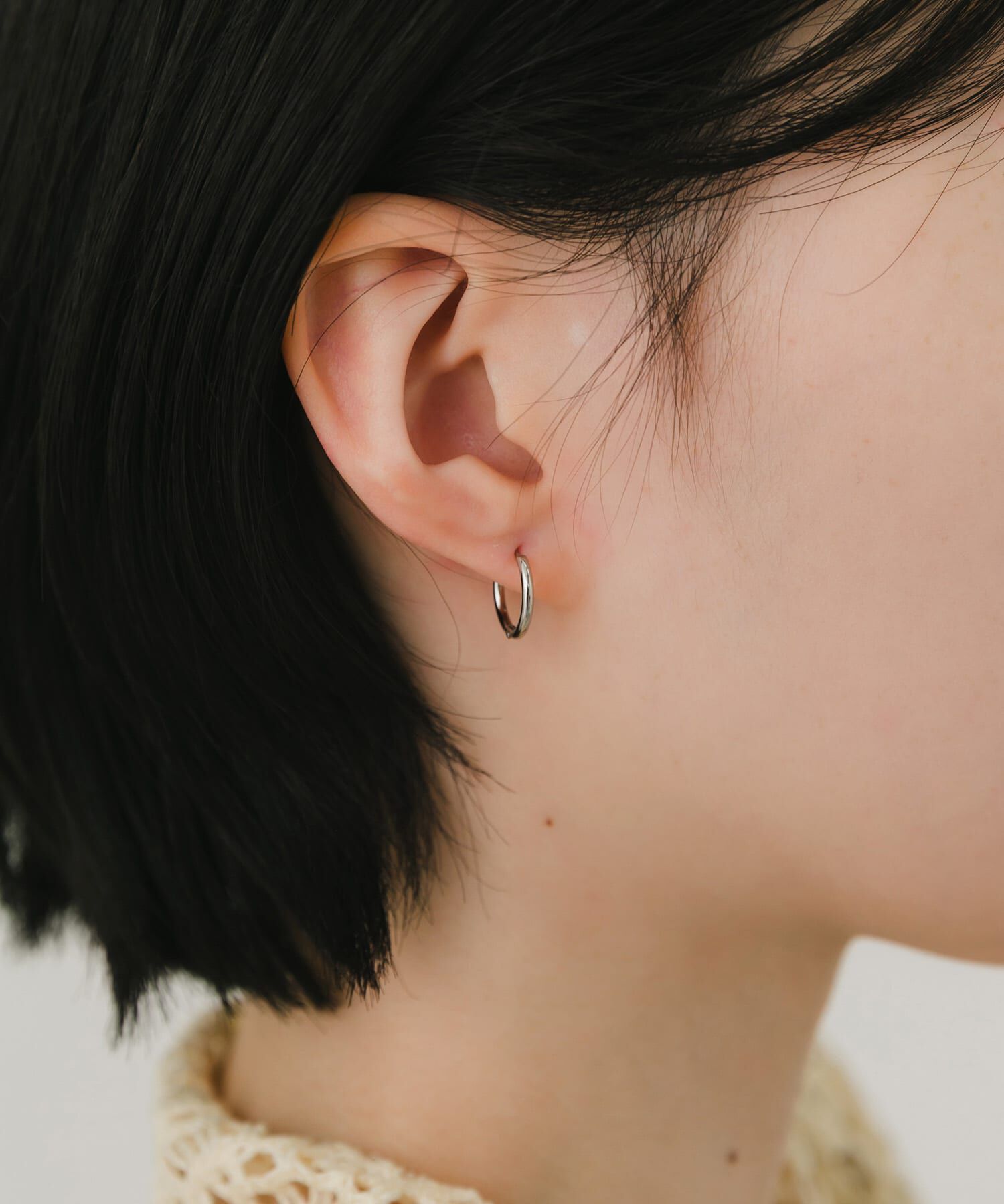 SMELLY「ステンレスフープピアス10mm」|ピアス|