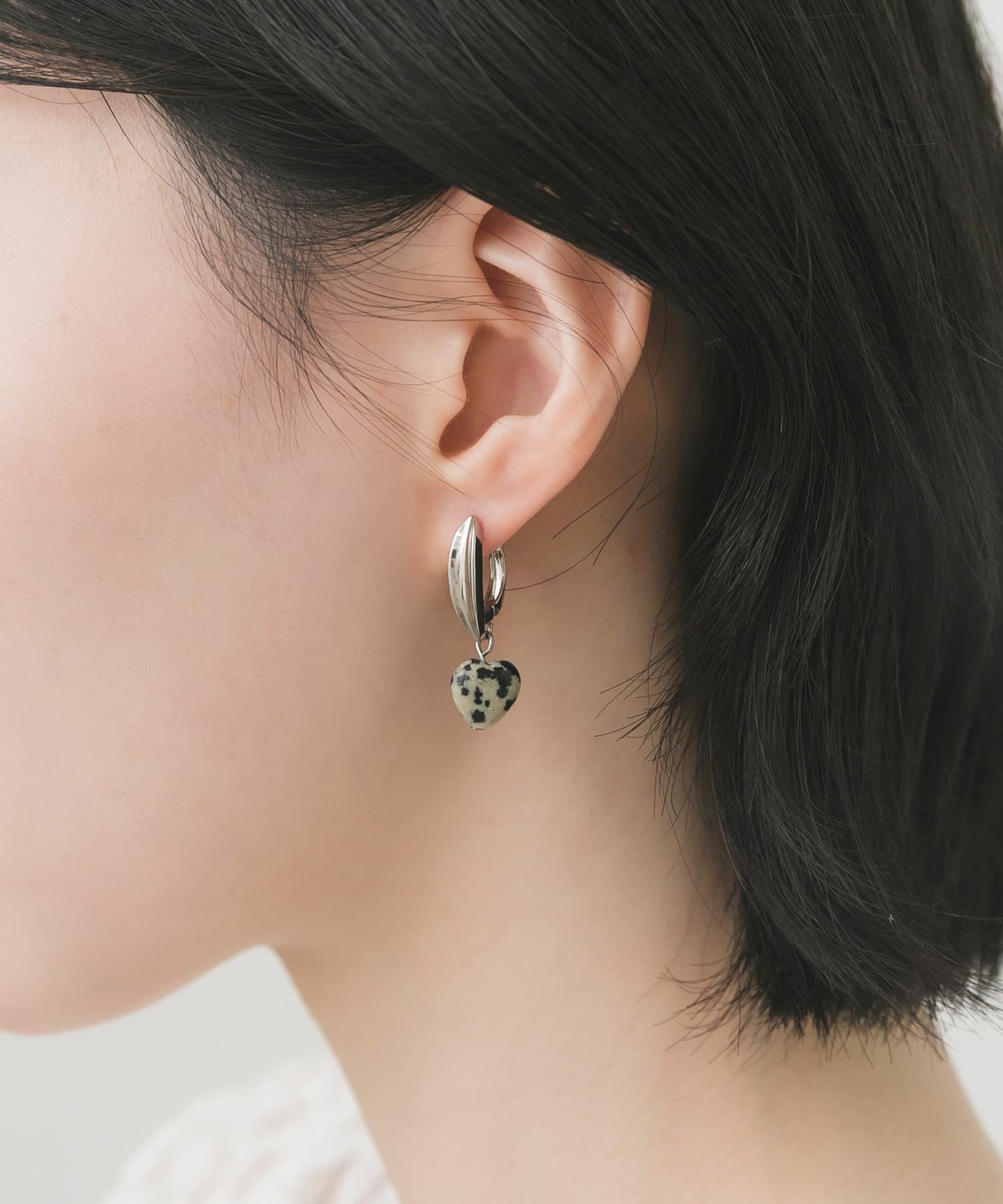 SMELLY「ダルメシアンハートモチーフピアス」|ピアス|