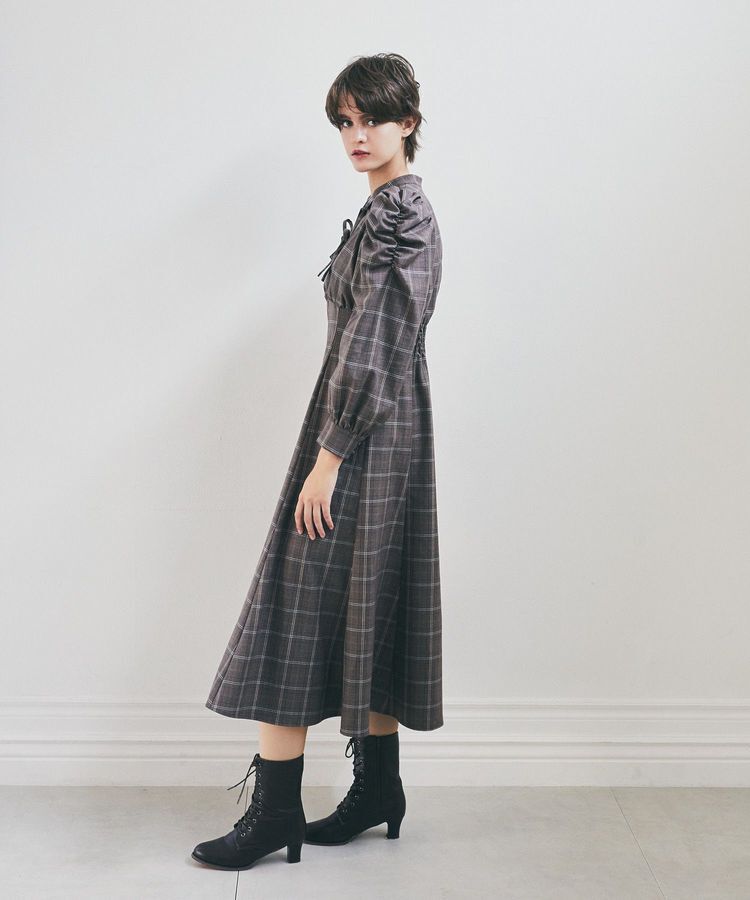 Maison de FLEUR Petite Robe「聡明な淑女のチェックワンピース」|ワンピース|