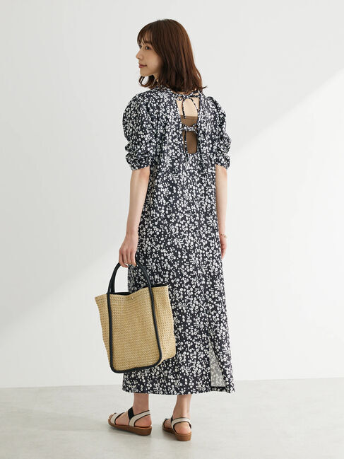 Green Parks「・RAY　CASSIN　フラワーptナローワンピース」|ワンピース|Black
