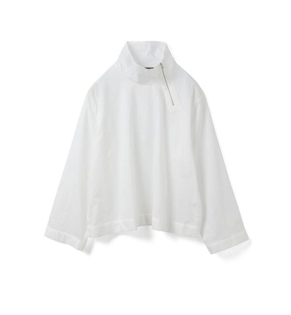 mizuiro ind「mizuiro ind ジップハイネックカラープルオーバー」|シャツ・ブラウス|