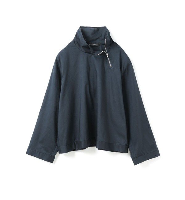 mizuiro ind「mizuiro ind ジップハイネックカラープルオーバー」|シャツ・ブラウス|