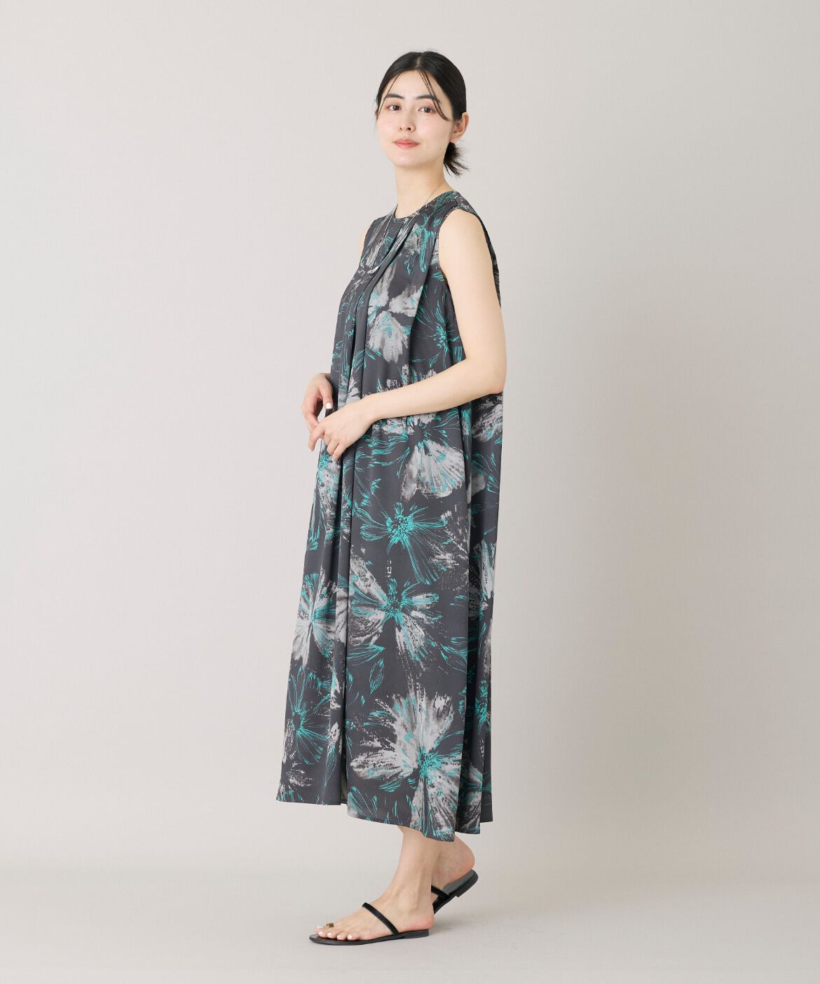 Le Souk「《大きいサイズ》タックフレアワンピース」|ワンピース|