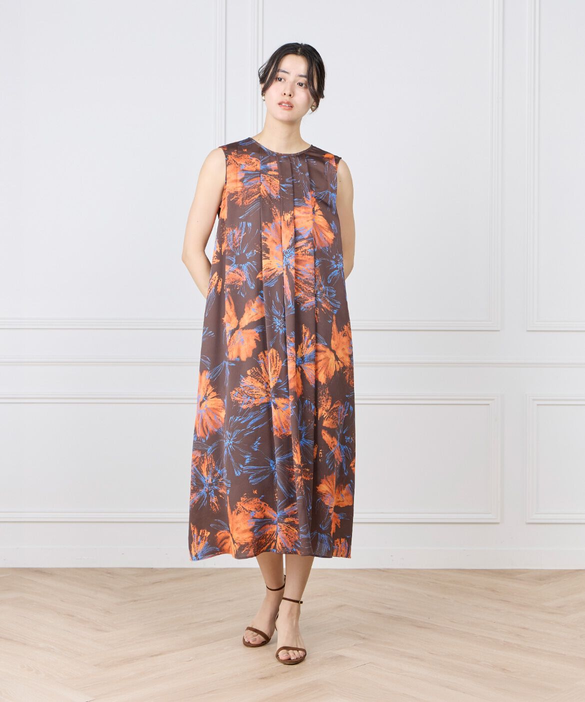 Le Souk「《大きいサイズ》タックフレアワンピース」|ワンピース|