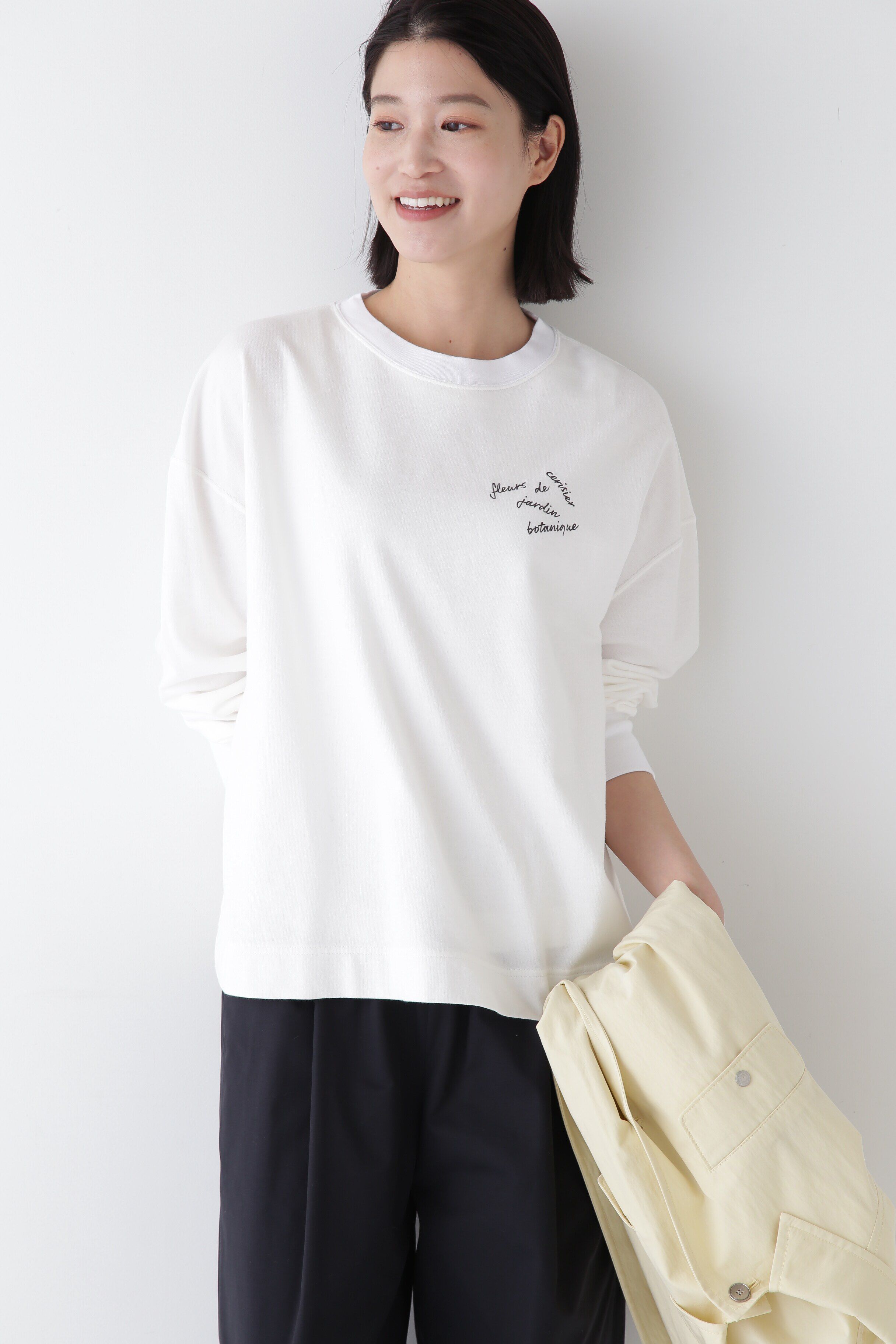  「◆ミニ裏毛ロゴトレーナー」|Tシャツ・カットソー|ホワイト