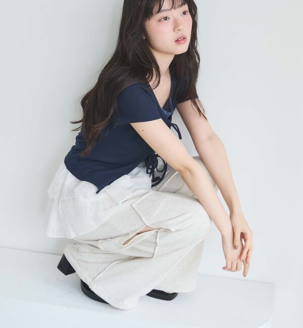 archives「レイヤードレースラッフルミニスカート」|スカート|