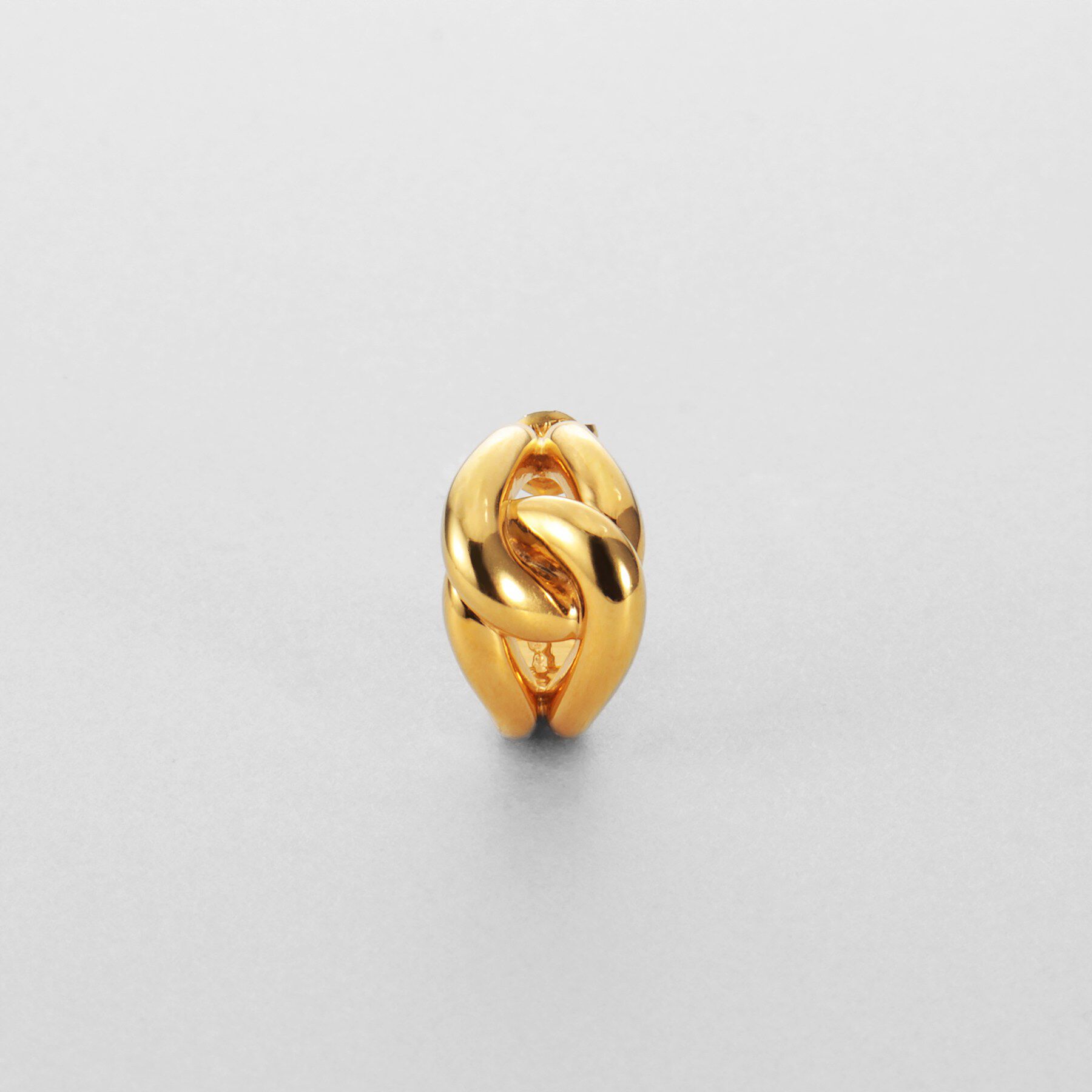 COCOSHNIK ONKITSCH「シルバー スモールフープ ノットピアス GP」|ピアス|
