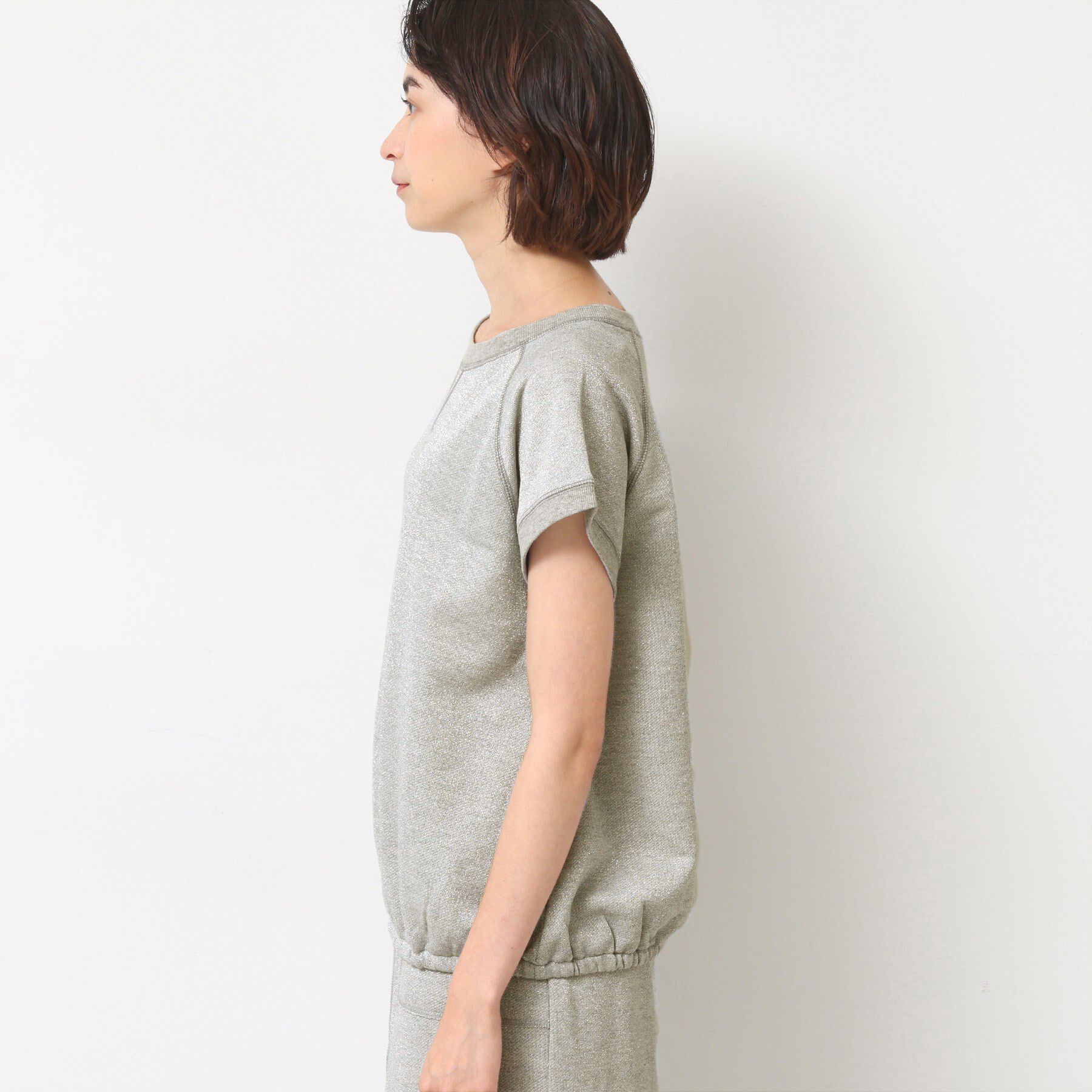 Dessin「【セットアップ可・洗える】ラメ裏毛トップス」|Tシャツ・カットソー|