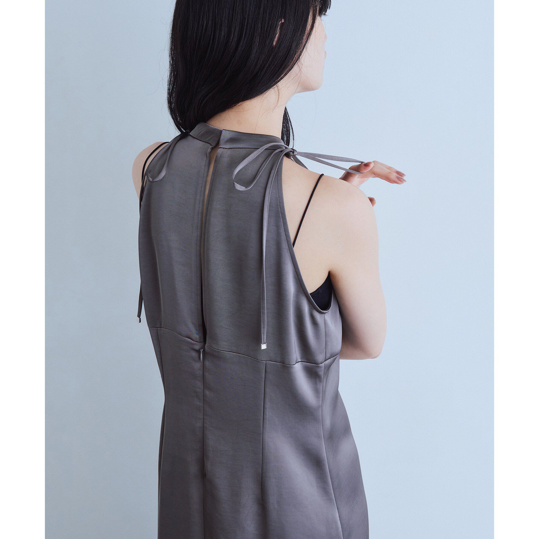 CODE A「ribbon satin dress」|ワンピース|