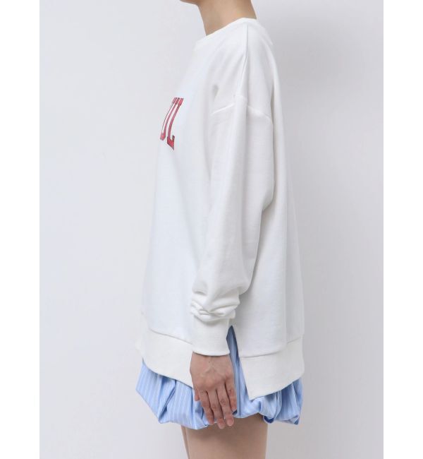 CALNAMUR「クラッシュチェリープリントビッグスウェット」|Tシャツ・カットソー|