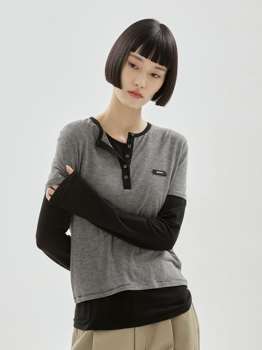 emmi atelier「レイヤードカットソー」|Tシャツ・カットソー|