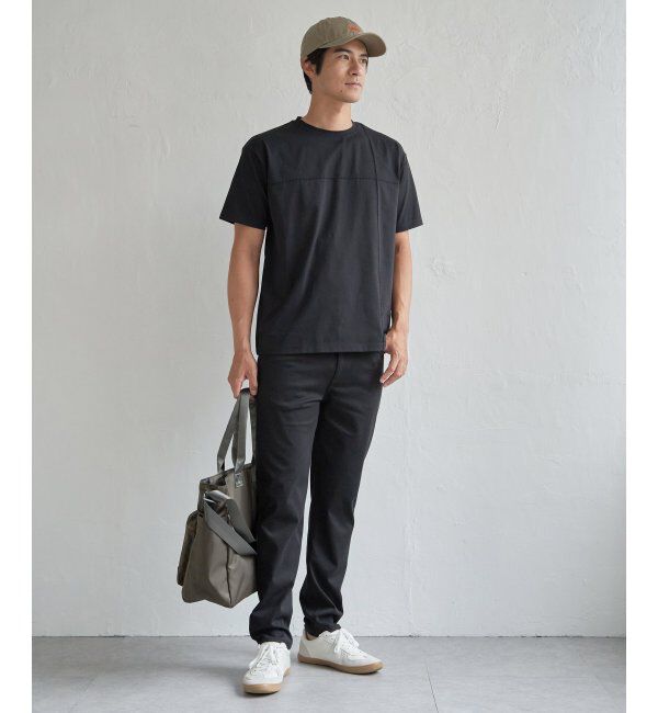 ikka「【接触冷感】ステッチ刺繍Tシャツ」|Tシャツ・カットソー|