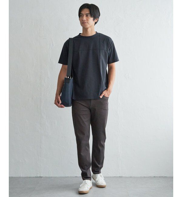 ikka「【接触冷感】ステッチ刺繍Tシャツ」|Tシャツ・カットソー|
