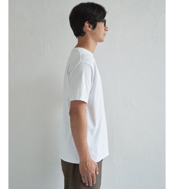 ikka「【接触冷感】ステッチ刺繍Tシャツ」|Tシャツ・カットソー|