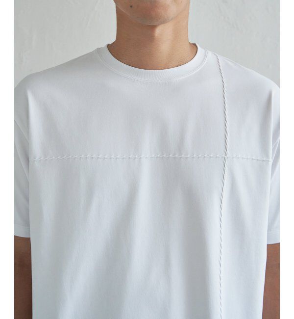 ikka「【接触冷感】ステッチ刺繍Tシャツ」|Tシャツ・カットソー|