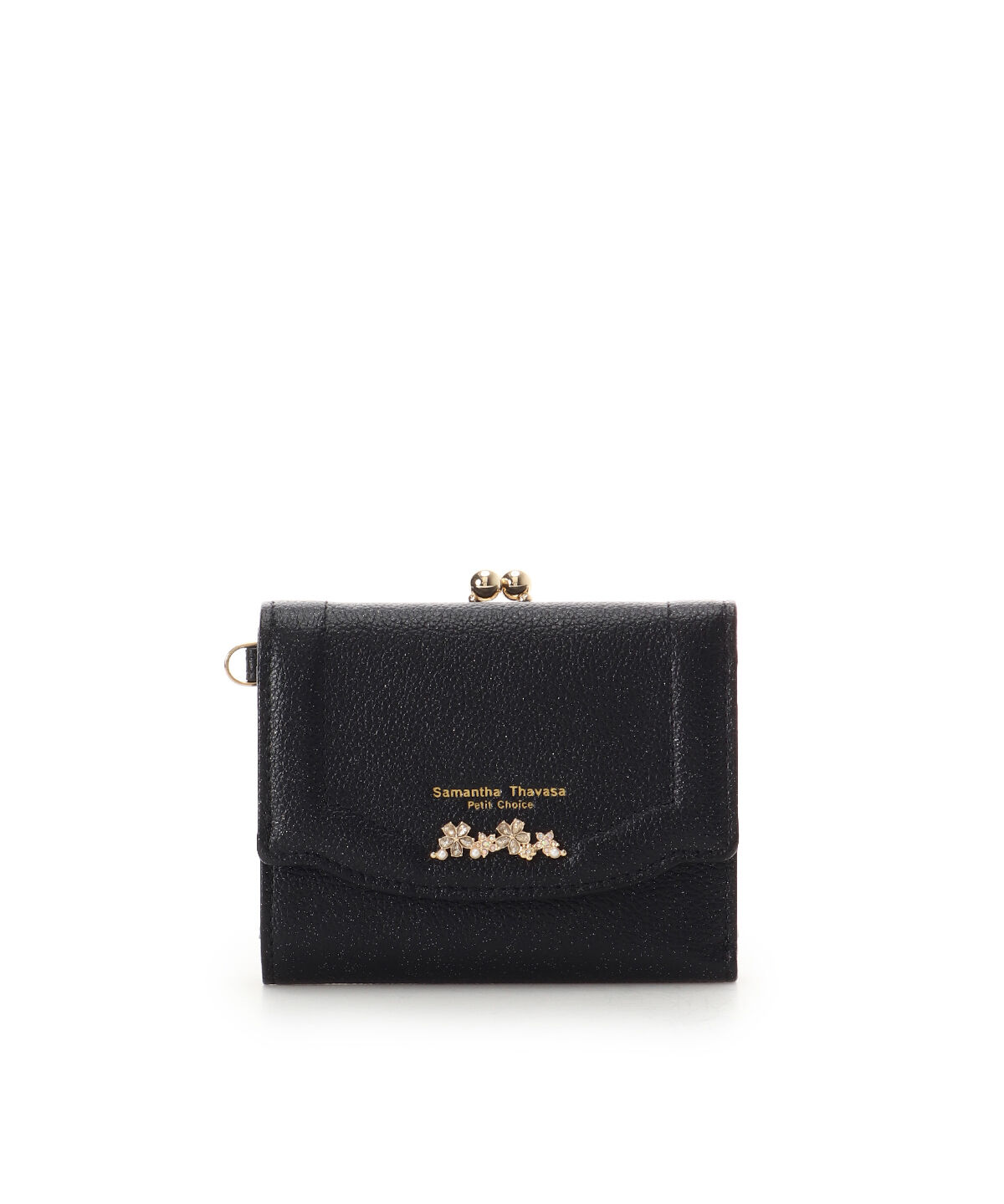 Samantha Thavasa Petit Choice「ラメフラワービジュー 折財布」|財布|