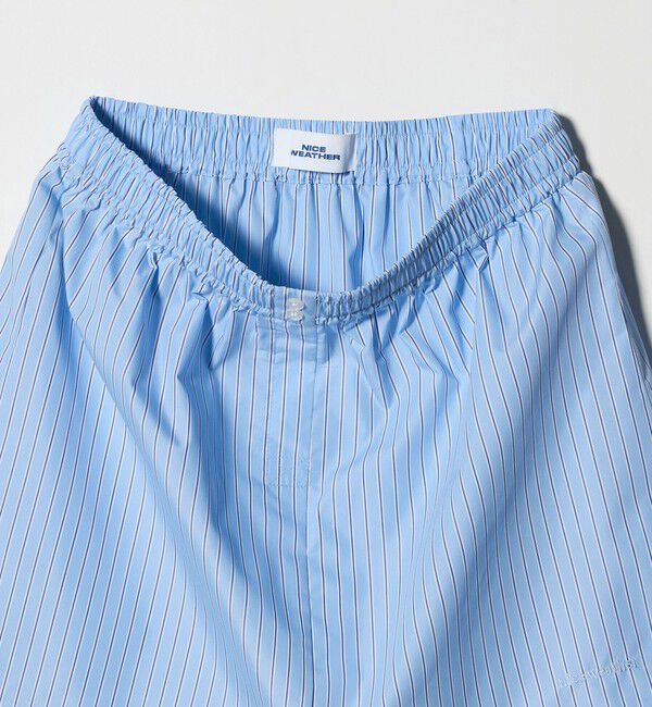 NICE WEATHER「＜NICE WEATHER＞ストライプ ミニスカート」|スカート|