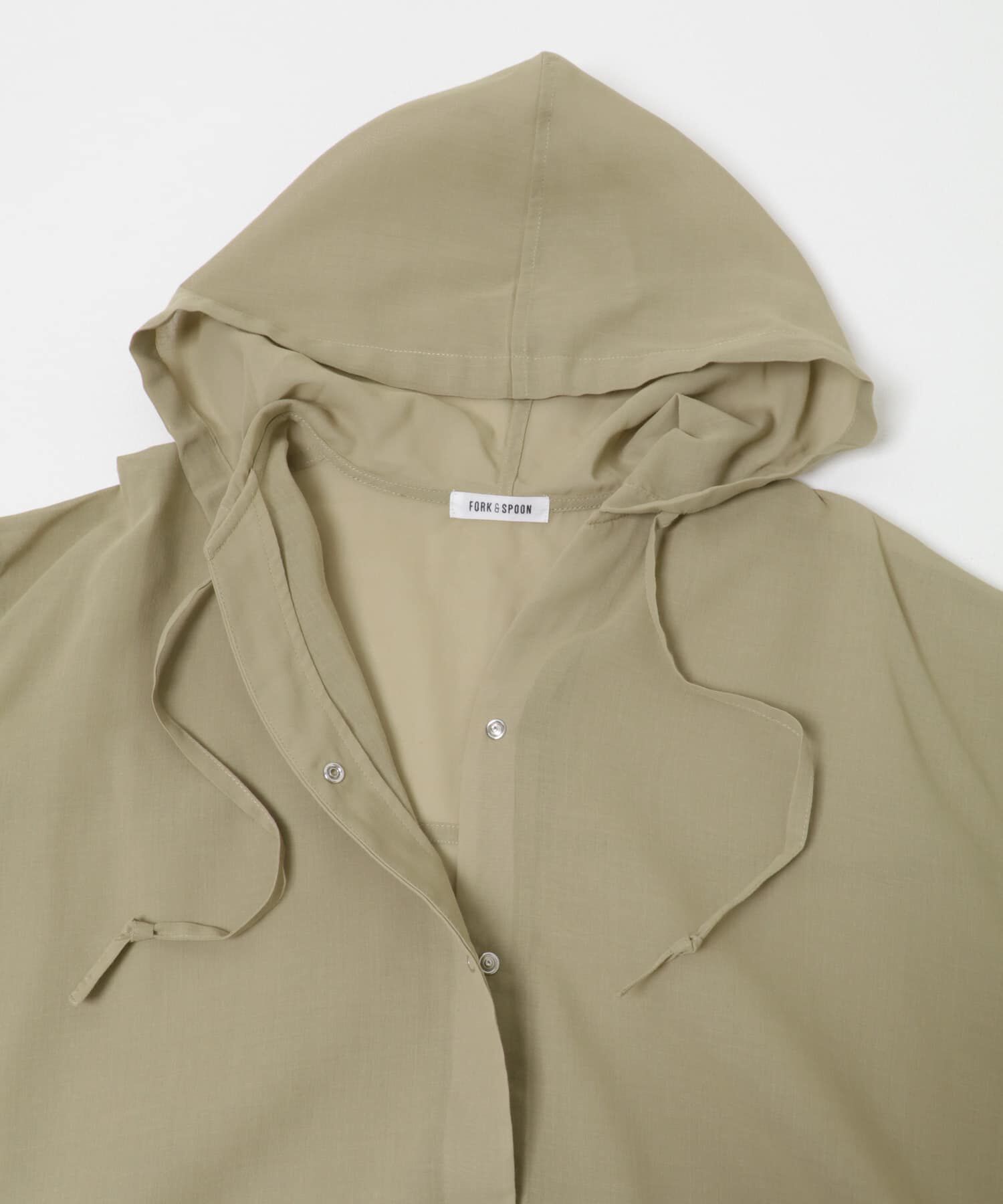 URBAN RESEARCH DOORS「FORK&SPOON　シアーフーディーシャツ」|シャツ・ブラウス|