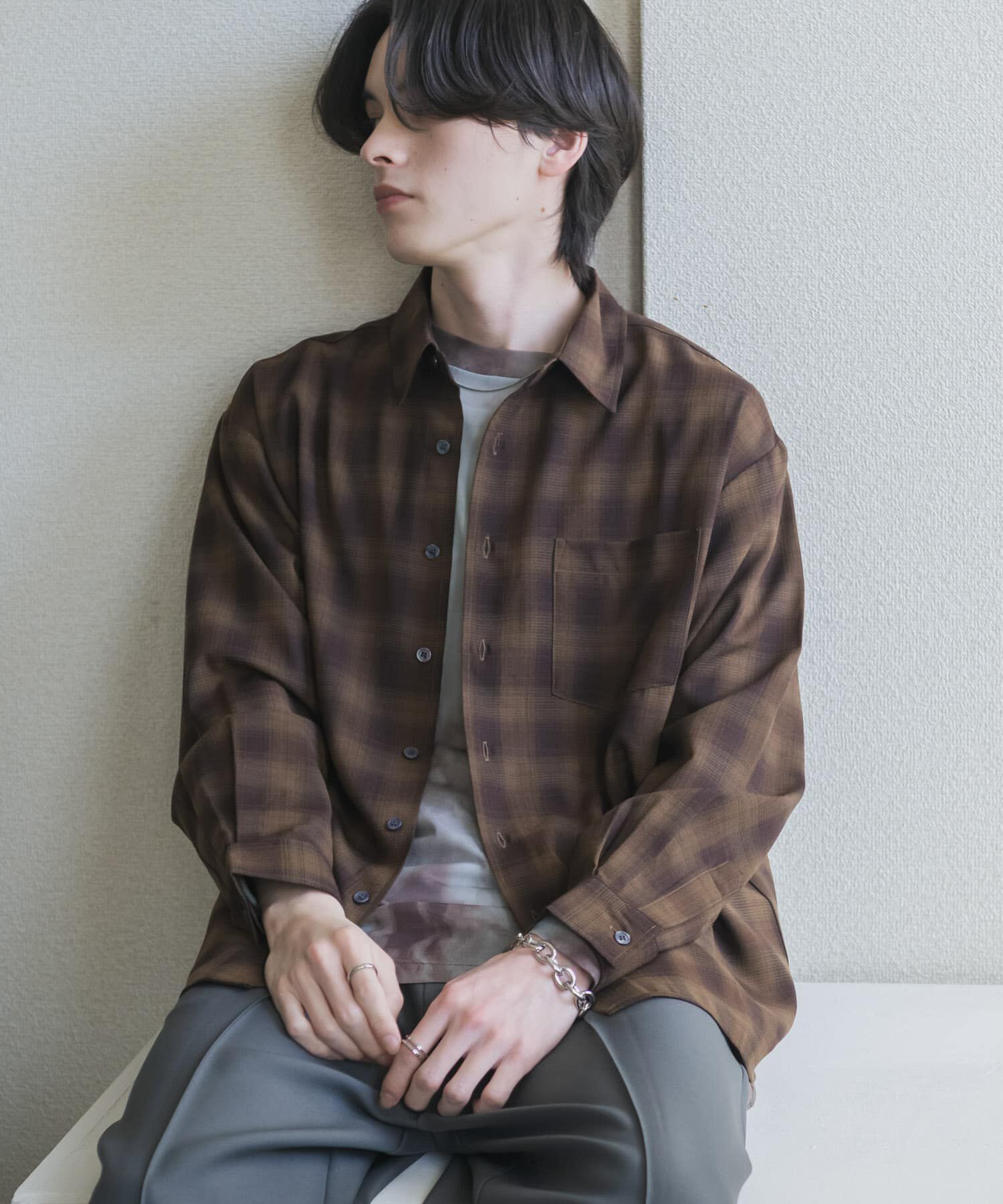 SENSE OF PLACE by URBAN RESEARCH「マドラスチェックロングスリーブシャツ」|シャツ・ブラウス|