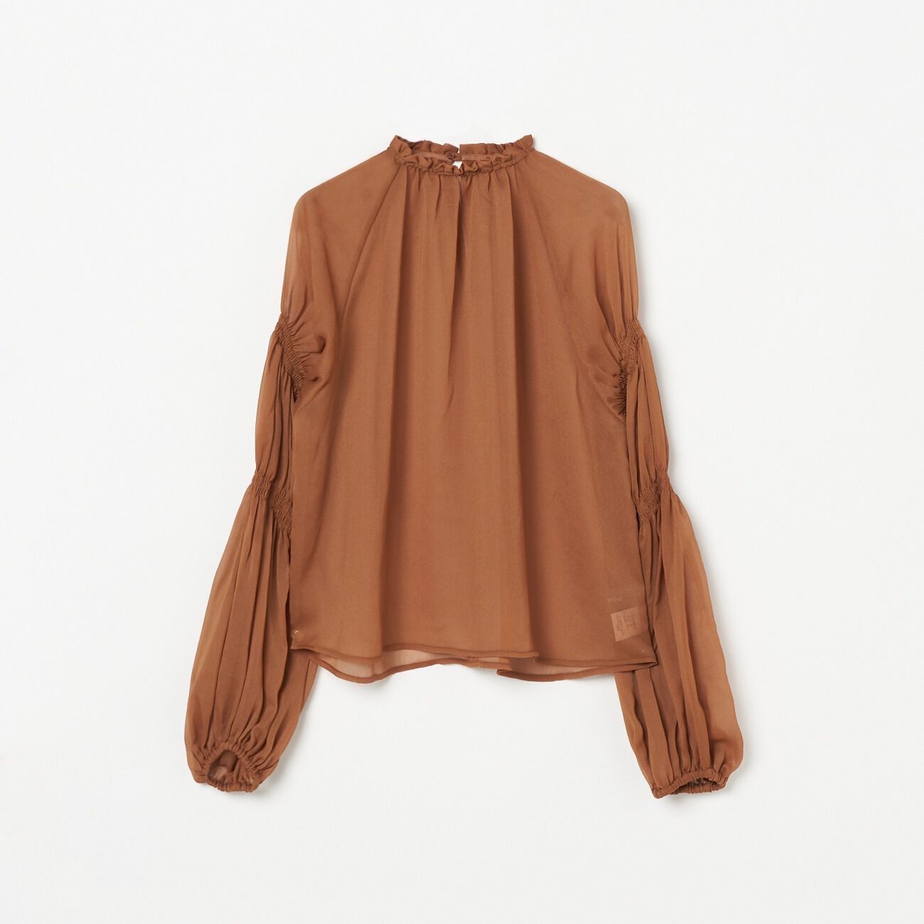 HELIOPOLE「HELIOPOLE CANDY SLEEVE BLOUSE」|シャツ・ブラウス|キャメル