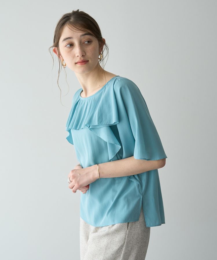 YECCA VECCA「ラッフルシアーブラウス」|シャツ・ブラウス|