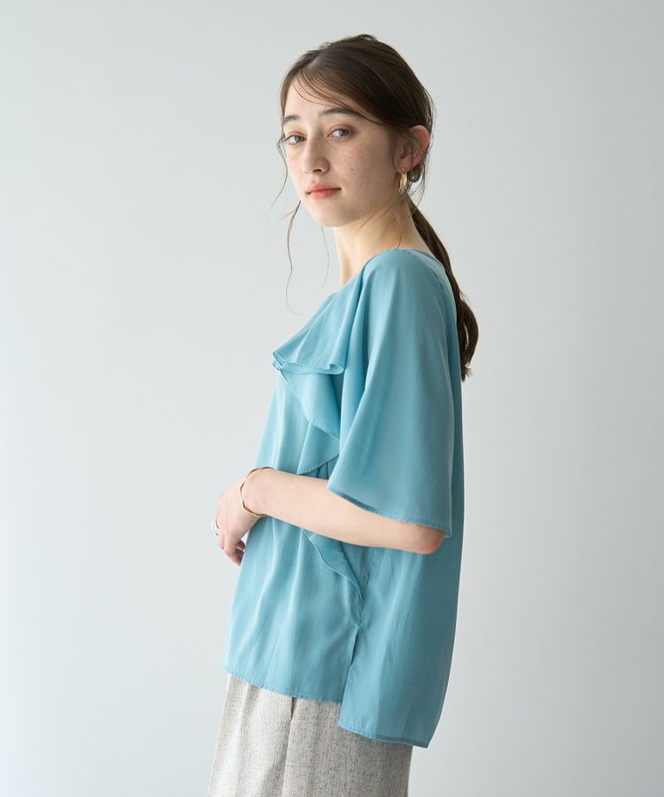 YECCA VECCA「ラッフルシアーブラウス」|シャツ・ブラウス|