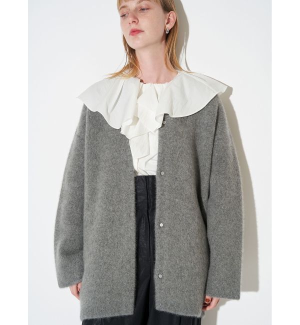 ELENDEEK「ASYME RUFFLE COLLER BL」|シャツ・ブラウス|