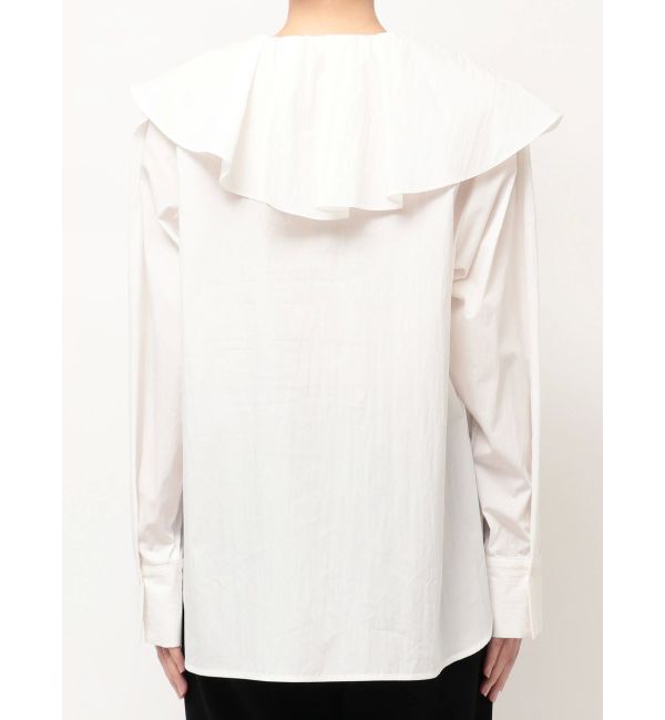 ELENDEEK「ASYME RUFFLE COLLER BL」|シャツ・ブラウス|
