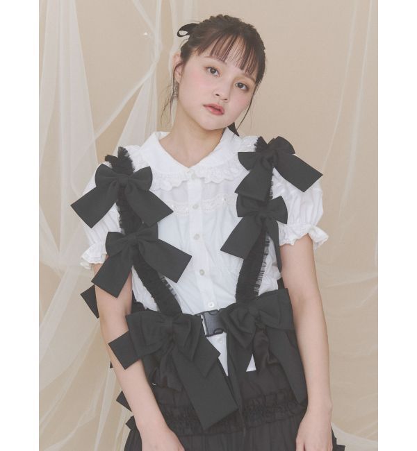 merry jenny「Tulle ribbon harness」|サスペンダー|