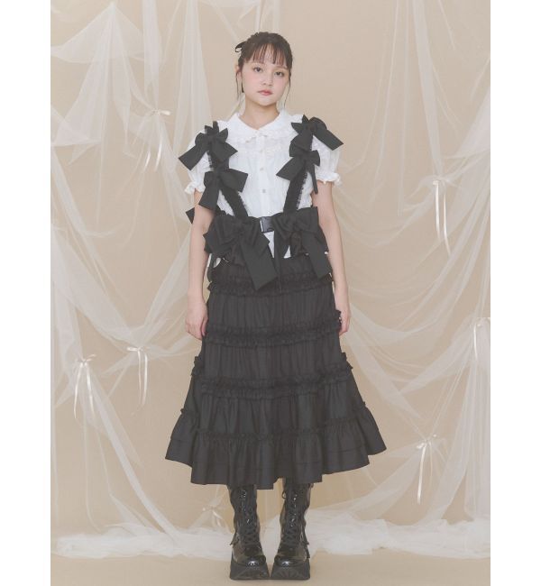 merry jenny「Tulle ribbon harness」|サスペンダー|